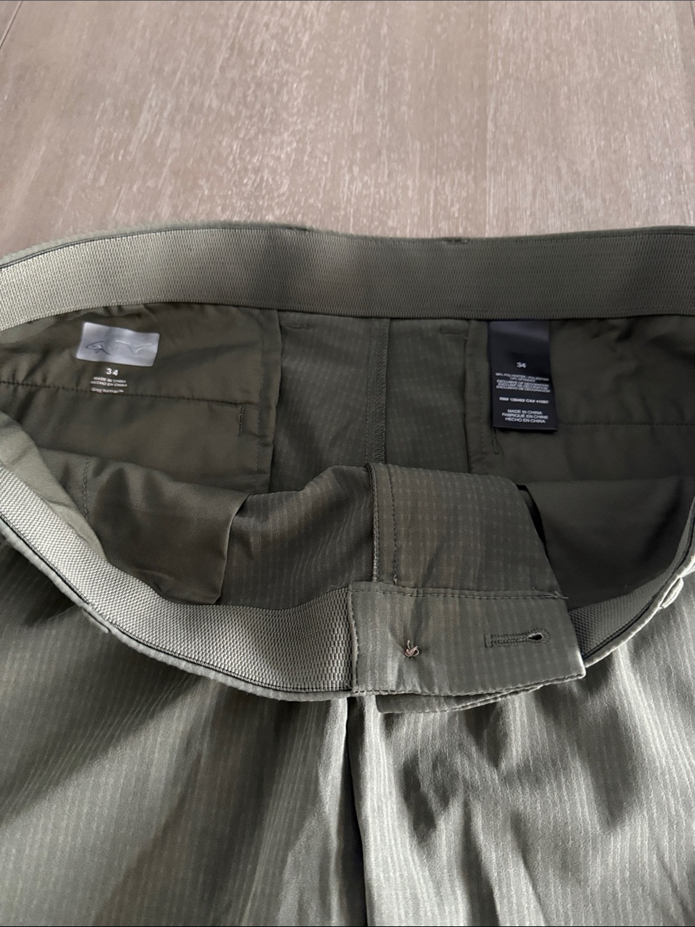 Greg Norman Collection Olive Green Athletic Shorts